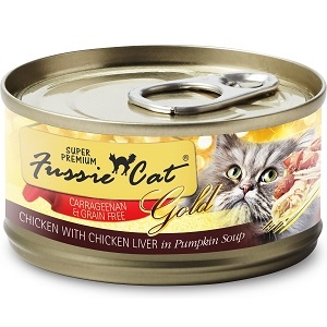 Fussie Cat Chicken with Chicken Liver Canned Cat Food, 2.82 oz.