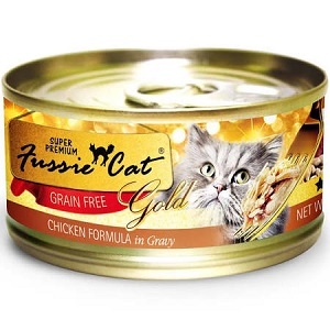 Fussie Cat Chicken with Gravy Canned Cat Food, 2.82 oz.