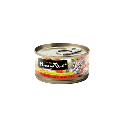 Fussie Cat® Tuna with Chicken Liver Canned Cat Food, 2.82 oz.