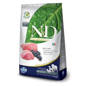 N&D Grain-Free Canine Lamb & Blueberry Adult Medium