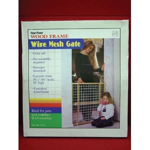 COATED WIRE WOOD FRAME GATE