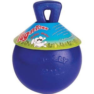 Tug-N-Toss Ball Blue 4.5 Inch
