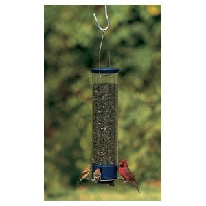 Yankee Whipper Squirrel Proof Bird feeder Blue 21”