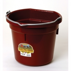 Flat Back Plastic Bucket