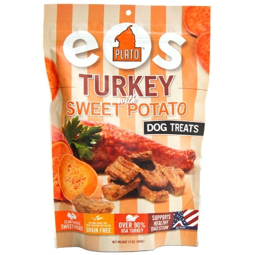 Plato Eos Turkey with Sweet Potato Real Strips Dog Treats