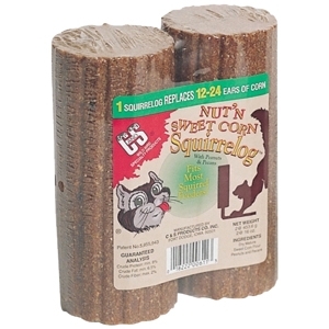 Nut' N Sweet Corn Squirrelog 32 oz.