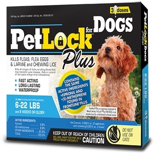 PetLock Plus Flea and Tick 6-22lb Dog