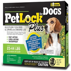 PetLock Plus Flea and Tick 23-44lb Dog