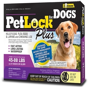 PetLock Plus Flea and Tick 45-88lb Dog