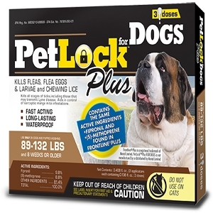 PetLock Plus Flea and Tick 89-132lb Dog
