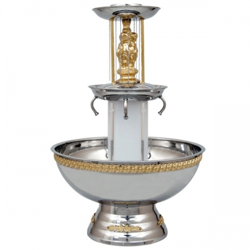 Beverage Fountain 3 Gallon Gold Trim