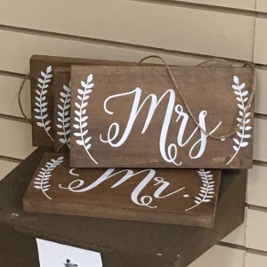 Mr and Mrs Chair Tags
