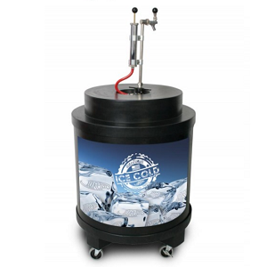 Super Cooler I for sodas or kegs - 6 to 8 Gallons - Black