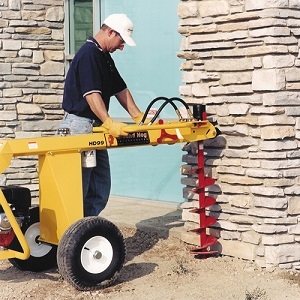 1 man hydraulic towable earth drill