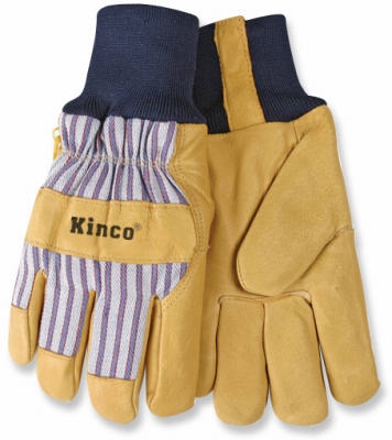 Premium Grain Pigskin Leather Palm Gloves, Large