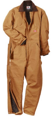 Insulated Coveralls, Regular Fit, Brown Duck, Men's XL