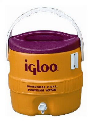 3-Gallon Yellow/Safety Red Industrial Water Coole