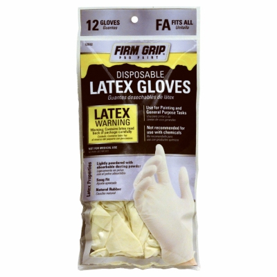 Painting Gloves, Disposable, Latex, 12-Ct.