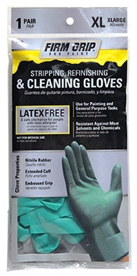 Gloves for Stripping, Refinishing & Cleaning, Nitrile Rubber, XL