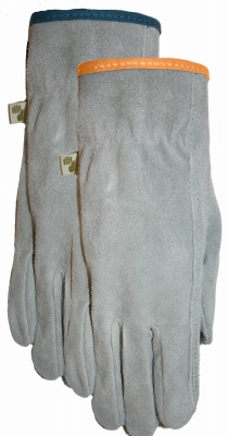 Work Gloves, Suede, Gunn Cut, Women's Large
