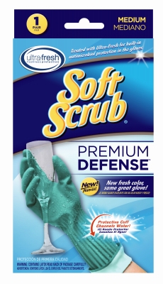 Premium Defense Rubber Gloves, Medium