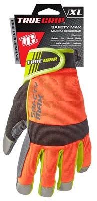 Safety Max Hi-Viz High-Performance Work Gloves, Touchscreen Compatible, Microsuede, XL
