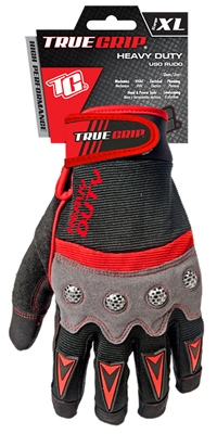 High-Performance Work Gloves, Touchscreen Compatible, Red, Gray & Black, XL