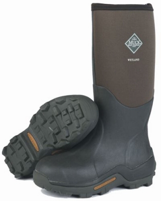 Wetland Muck Boots, Brown, Unisex Men's Size 9, Women's Size 10