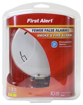 Photoelectric Smoke/Fire Alarm, 9V