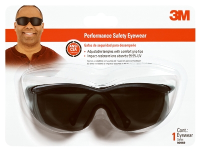 Black and Gray Safety Glasses