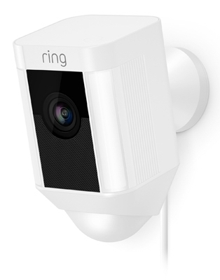 Spotlight Security Camera, Wired, White