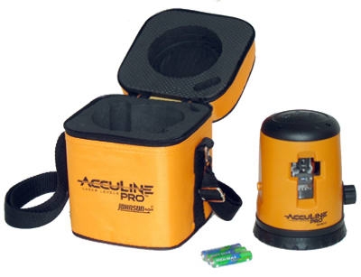 Cross-Line Laser Level, Self-Leveling, With Batteries & Case
