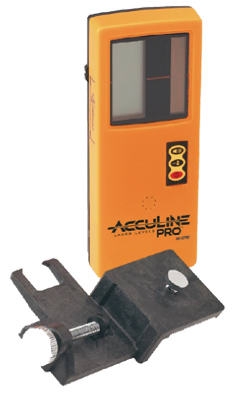 Red Beam Laser Detector with Clamp, 1-Sided