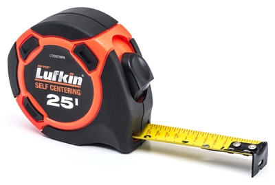 Self-Centering Tape Measure, 1-In. x 25-Ft.