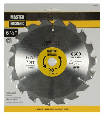 6-1/2 Inch Combo/Rip Circular Saw Blade