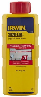 Strait-Line Red Powder Chalk, 8-oz.