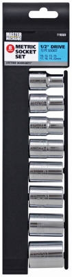 8-Pc. 1/2-In. Drive, SAE Socket Set