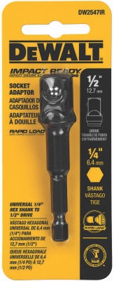 1/4-In. Hex Shank To 1/2-In. Socket Adaptor