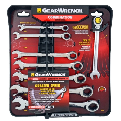Ratcheting  Wrench Set, Metric 8-Pc.