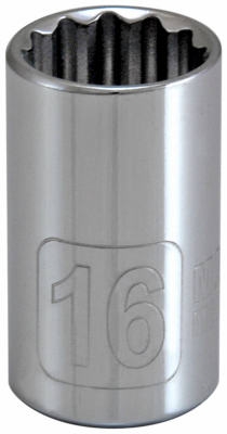 1/2-In. Drive, 16MM 12-Point Socket