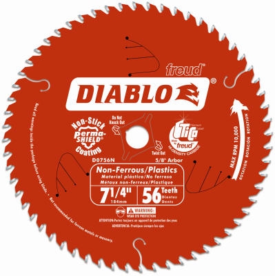 7-1/4-Inch 56-TPI Non-Ferrous Metal-Cutting Saw Blade