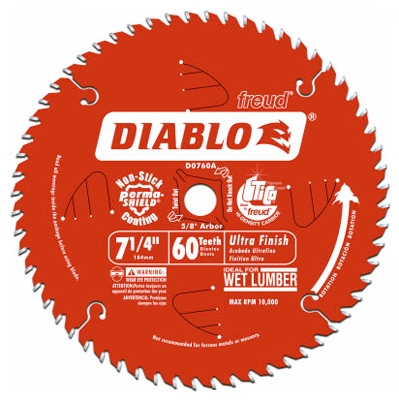 7-1/4-Inch 60-TPI Fine Finish Blade