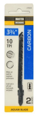 2-Pack 3.75-Inch 10-TPI Carbon Jigsaw Blade