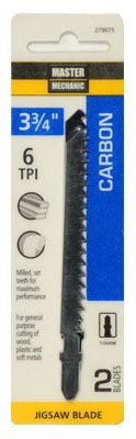 2-Pack 3.75-Inch 6-TPI Carbon Jigsaw Blade