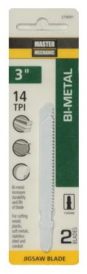 2-Pack 3-Inch 14-TPI Bi-Metal Jigsaw Blade