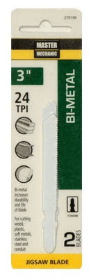 2-Pack 3-Inch 24-TPI Bi-Metal Jigsaw Blade