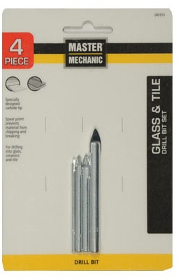 4-Piece Glass & Tile Drill Bit Set