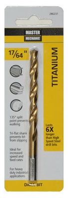 17/64 x 4-1/8-Inch M7 High-Speed Steel Drill Bit