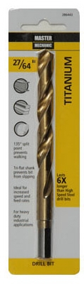 27/64 x 5-3/8-Inch M7 High-Speed Steel Drill Bit