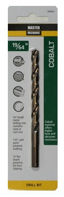 19/64 x 4-3/8-Inch Cobalt Steel Drill Bit
